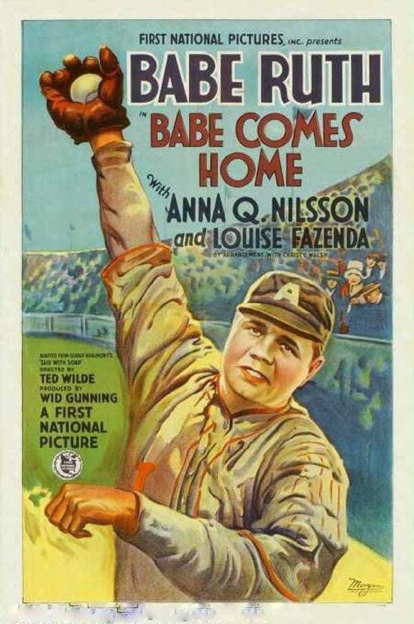 Babe Comes Home (1927) Classic Comedy Sport Film Movie Poster | Film Wall Art Print