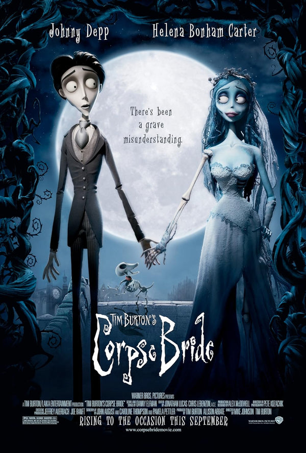 Corpse Bride Movie Poster - Tim Burton Gothic Animation Movie Poster | Film Wall Art Print