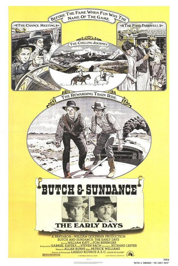 Butch & Sundance: The Early Days (1979) Comedy Western Movie Poster Movie Poster | Film Wall Art Print