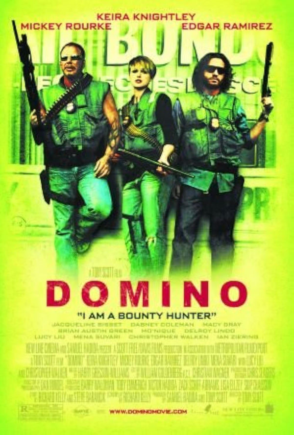 Domino (2005) - Action Biography Crime Movie Poster Movie Poster | Film Wall Art Print