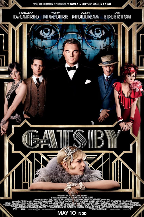 The Great Gatsby Movie Poster | Iconic Film Art & Design Movie Poster | Film Wall Art Print
