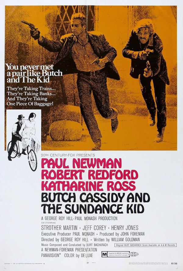 Butch Cassidy and the Sundance Kid Movie Poster - Classic Western Movie Poster | Film Wall Art Print
