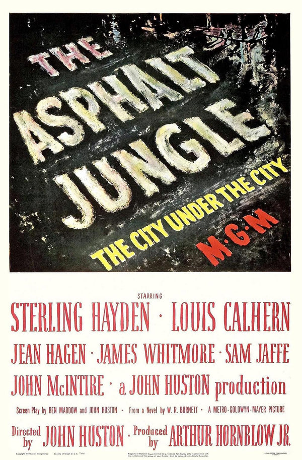 Asphalt Jungle (1950) – Classic Crime Drama Film-Noir Poster Movie Poster | Film Wall Art Print