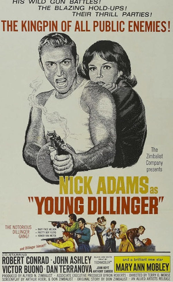 Young Dillinger (1965) – Crime Drama Biographical Thriller Movie Poster | Film Wall Art Print
