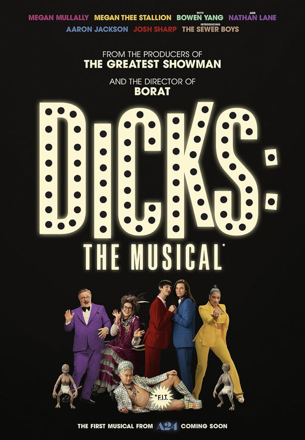 Dicks: The Musical (2023) - Hilarious Comedy Musical Review Movie Poster | Film Wall Art Print