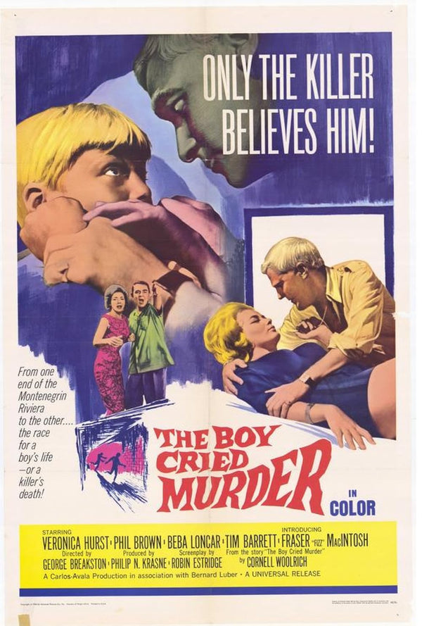 Classic Crime Drama Poster: Boy Cried Murder (1966) Movie Poster | Film Wall Art Print