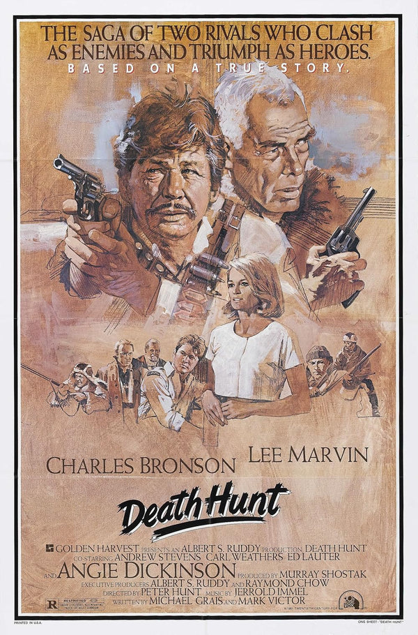 Death Hunt (1981) - Action Adventure Crime Movie Poster Movie Poster | Film Wall Art Print