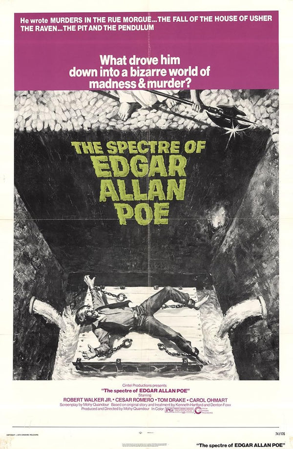 Spectre of Edgar Allan Poe (1974) – Chilling Drama & Horror Film Movie Poster | Film Wall Art Print