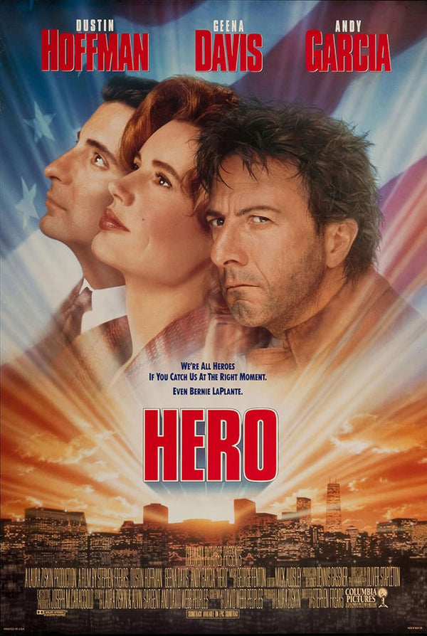 Accidental Hero (1992) - Hilarious Romantic Drama Comedy Movie Poster | Film Wall Art Print