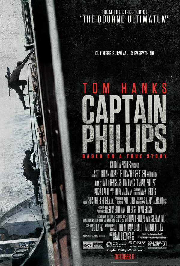 Captain Phillips (2013) Movie Poster – Action Thriller Biography Crime Movie Poster | Film Wall Art Print