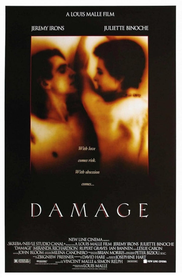 Damage (1992) - A Heartfelt Drama and Romance Film Movie Poster | Film Wall Art Print