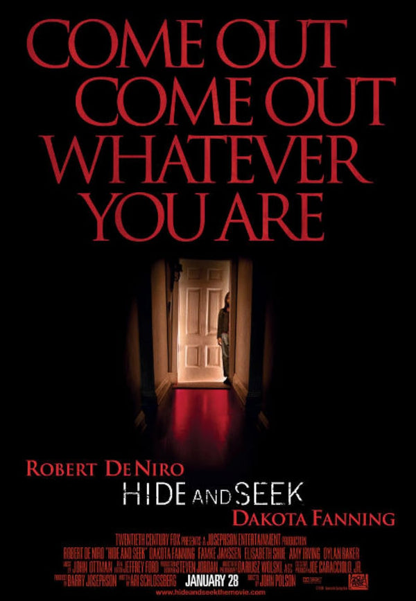 Hide and Seek (2005) - Horror Mystery Movie Poster Movie Poster | Film Wall Art Print