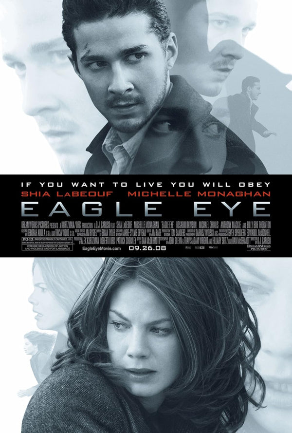 Eagle Eye (2008) - Action Thriller Movie [Review/Details] Movie Poster | Film Wall Art Print