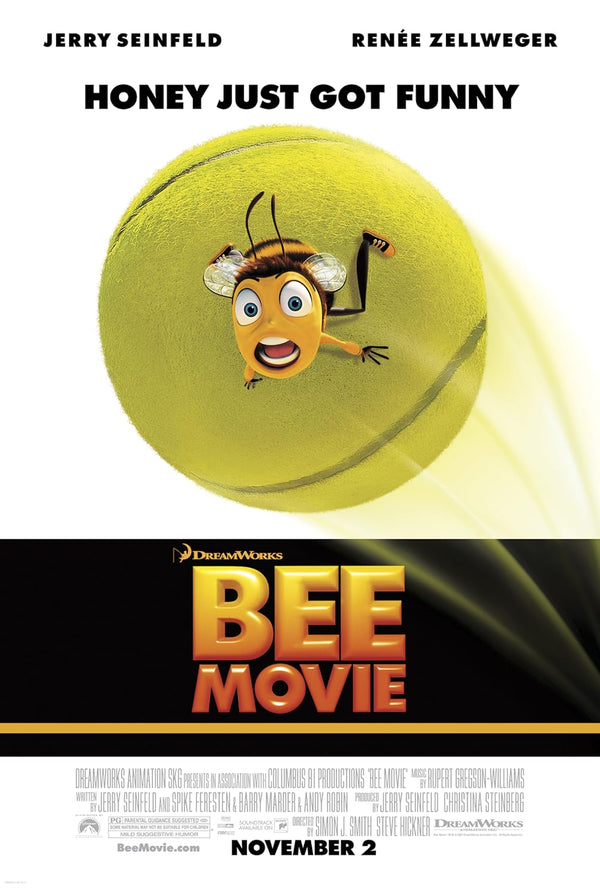 Bee Movie (2007) - Animation Adventure Comedy Poster Movie Poster | Film Wall Art Print