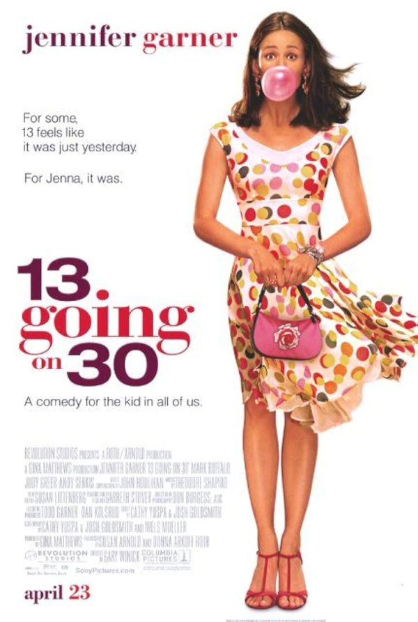 13 Going On 30 Movie Poster - Jennifer Garner Classic Comedy Movie Poster | Film Wall Art Print