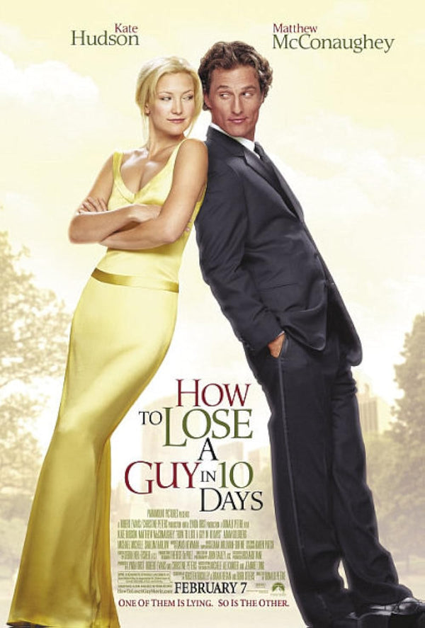 How to Lose a Guy in Ten Days Movie Poster | Romantic Comedy Movie Poster | Film Wall Art Print