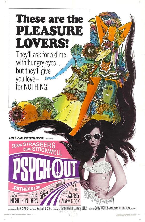 Psych-Out (1968) | Classic Drama Poster | Retro Film Art Movie Poster | Film Wall Art Print