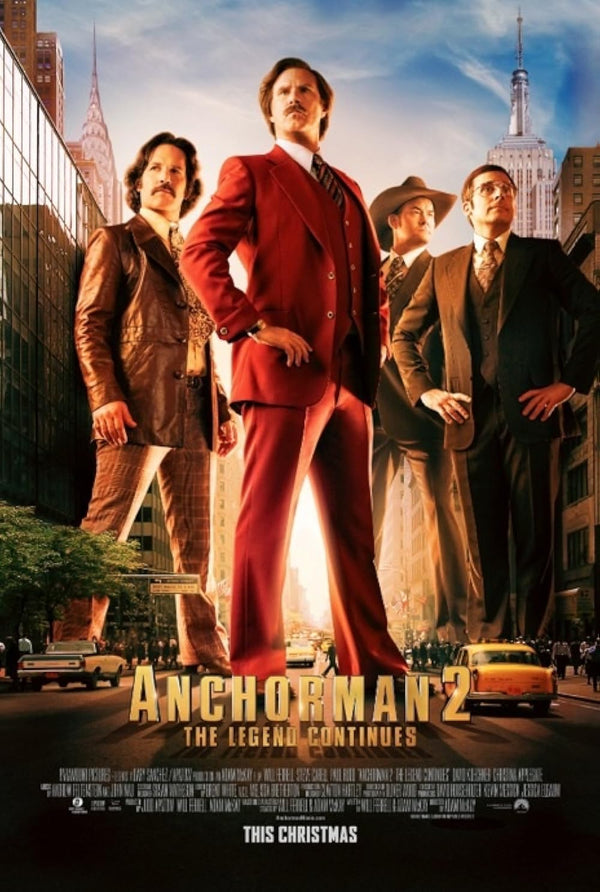 Anchorman 2: The Legend Continues (2013) Comedy Movie Poster | Film Wall Art Print
