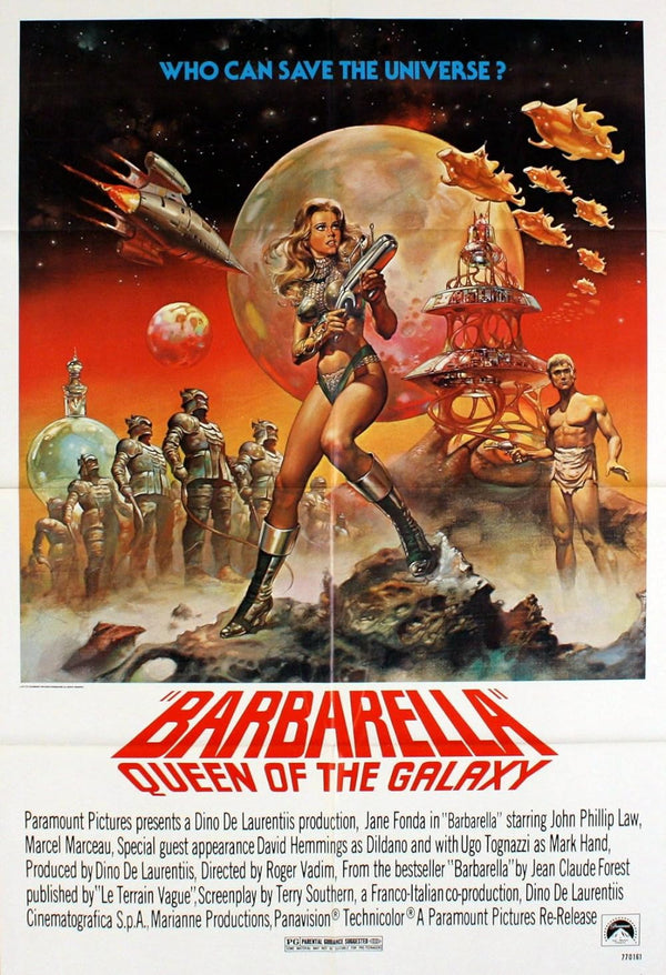 Barbarella (1968) - Action, Adventure, Fantasy Classic Movie Poster | Film Wall Art Print