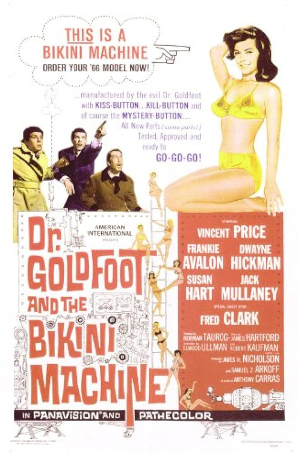 Dr. Goldfoot and the Bikini Machine (1965) Movie Poster Movie Poster | Film Wall Art Print