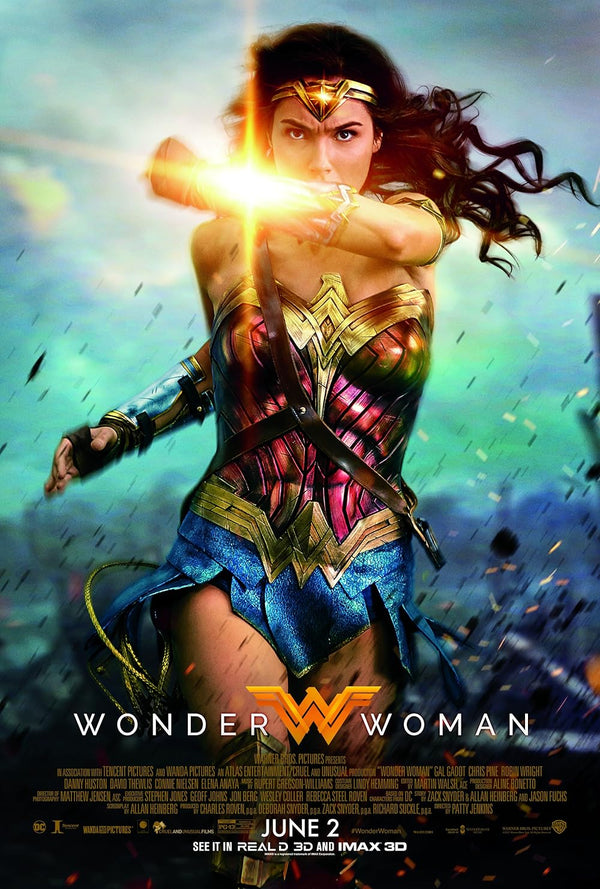 Wonder Woman Movie Poster - Iconic DC Superhero Art Movie Poster | Film Wall Art Print