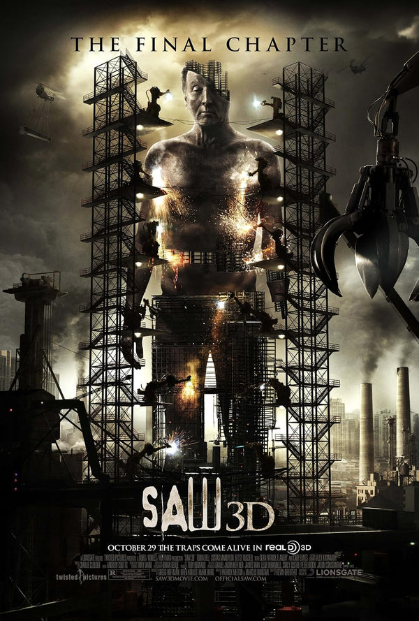 Saw 3D (2010) - Horror & Mystery Thriller Movie Poster Movie Poster | Film Wall Art Print