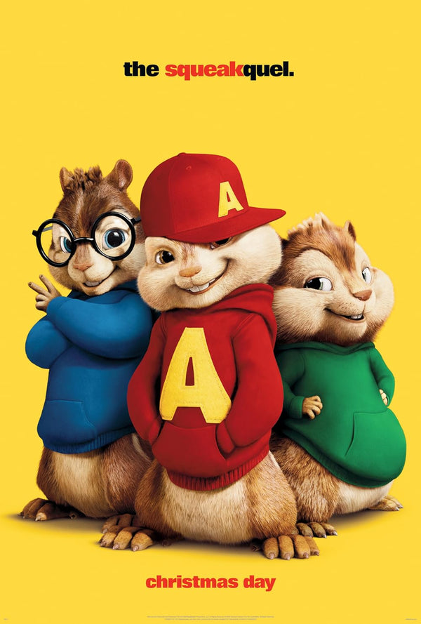 Alvin and the Chipmunks: The Squeakquel (2009) Movie Poster | Film Wall Art Print