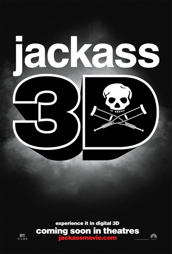 Jackass 3D (2010): Stunt Compilation & Extreme Comedy Movie Poster | Film Wall Art Print