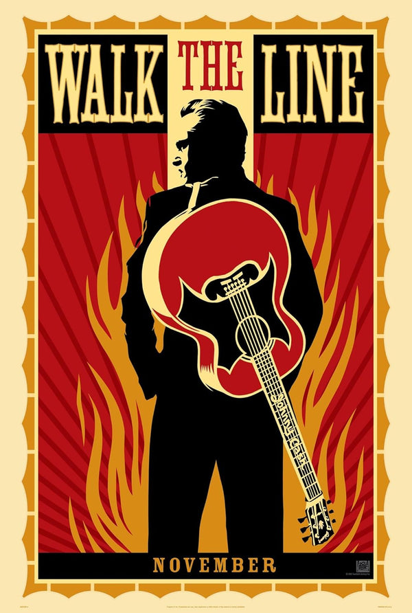 Walk The Line (2005) - Official Biography Drama Poster Movie Poster | Film Wall Art Print