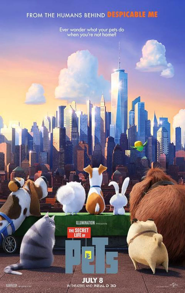 Secret Life of Pets (2016) - Animated Comedy & Adventure Movie Movie Poster | Film Wall Art Print
