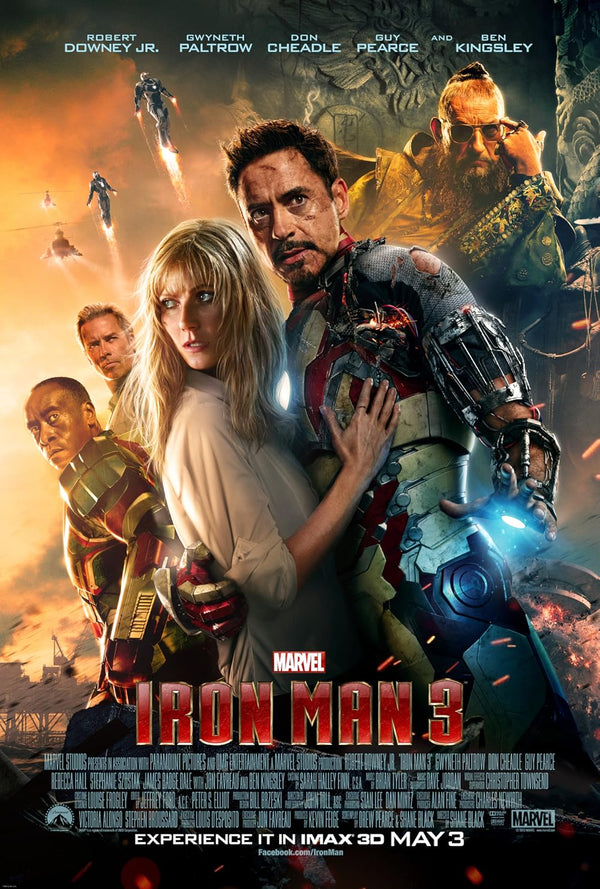 Iron Man 3 (2013) - Action, Adventure, Sci-Fi Movie Poster Movie Poster | Film Wall Art Print