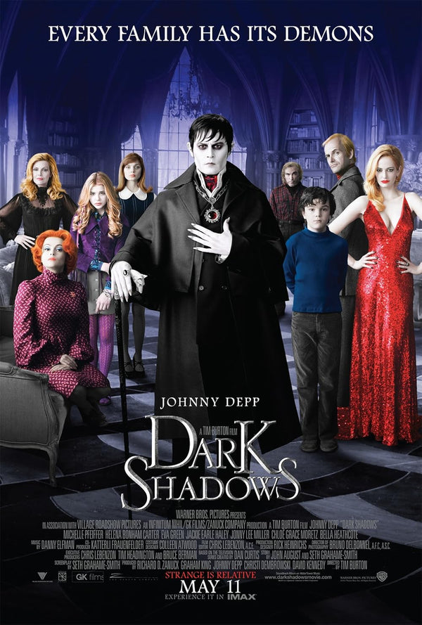 Dark Shadows (2012) - Comedy, Fantasy, Horror Movie Poster Movie Poster | Film Wall Art Print