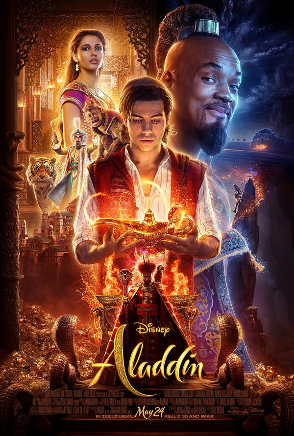 Aladdin Movie Poster - Official Disney Film Artwork Movie Poster | Film Wall Art Print