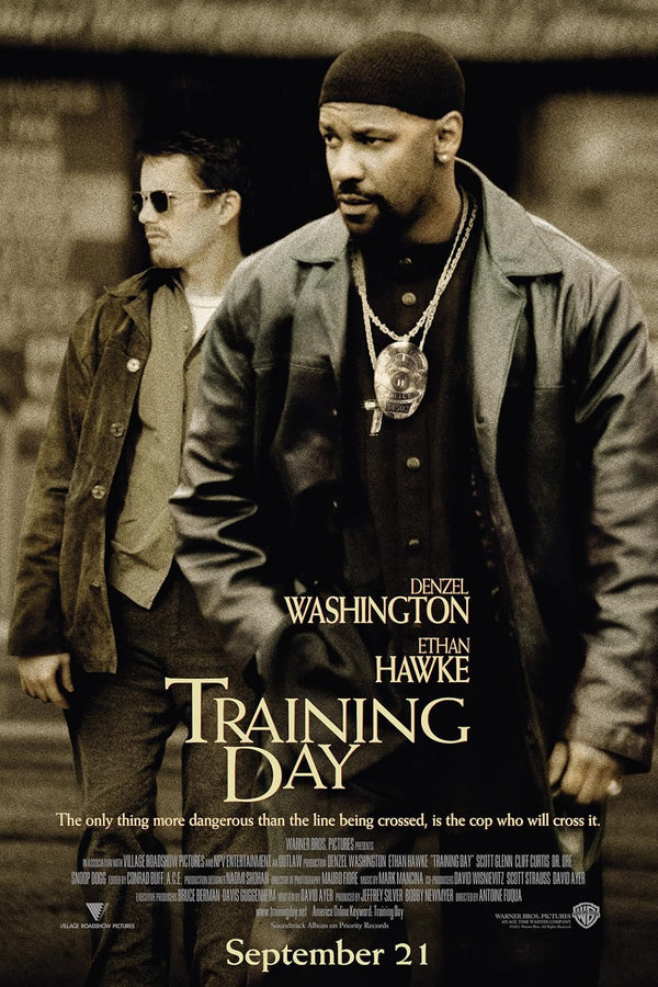 Training Day Movie Poster | Denzel Washington Thriller Movie Poster | Film Wall Art Print