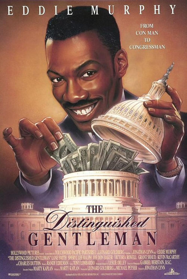 Distinguished Gentleman (1992) - Hilarious Crime Comedy Movie Poster Movie Poster | Film Wall Art Print
