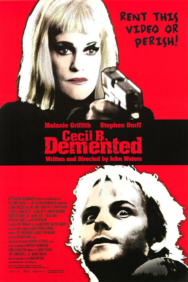 Cecil B. Demented (2000) Dark Comedy Crime Thriller Poster Movie Poster | Film Wall Art Print