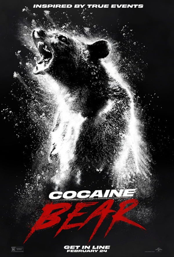 Cocaine Bear (2023) - Wild Comedy Crime Thriller Poster Movie Poster | Film Wall Art Print