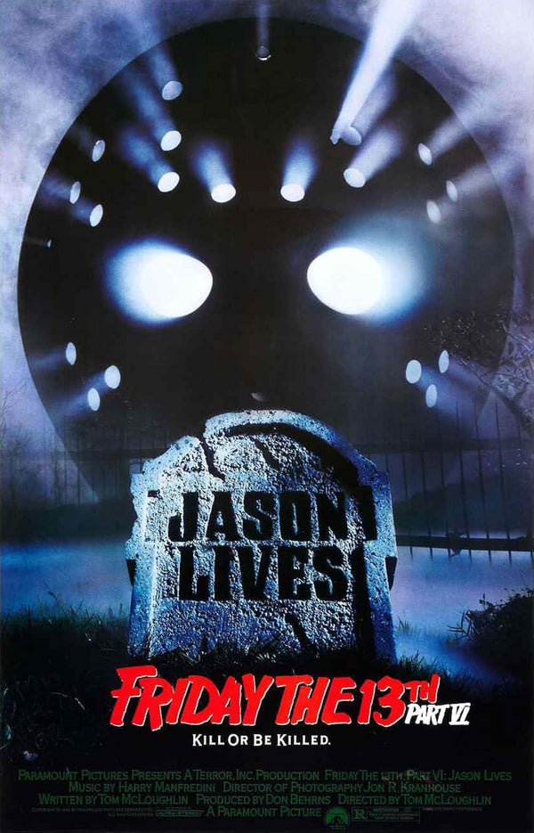 Friday the 13th Part VI: Jason Lives Movie Poster - Horror Classic Movie Poster | Film Wall Art Print