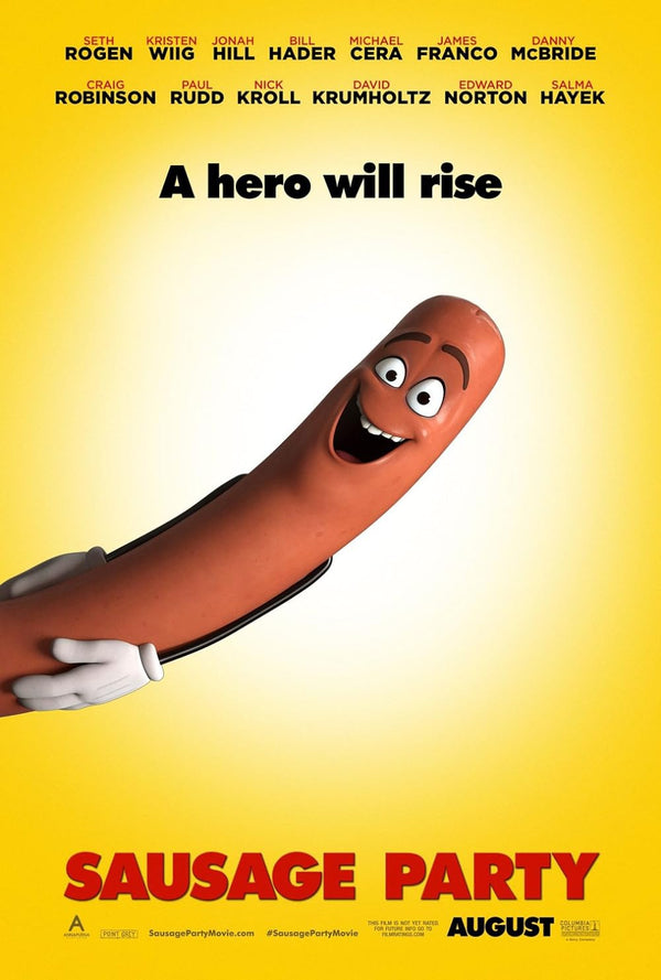 Sausage Party (2016) - Hilarious Animated Adventure Comedy Movie Poster Movie Poster | Film Wall Art Print