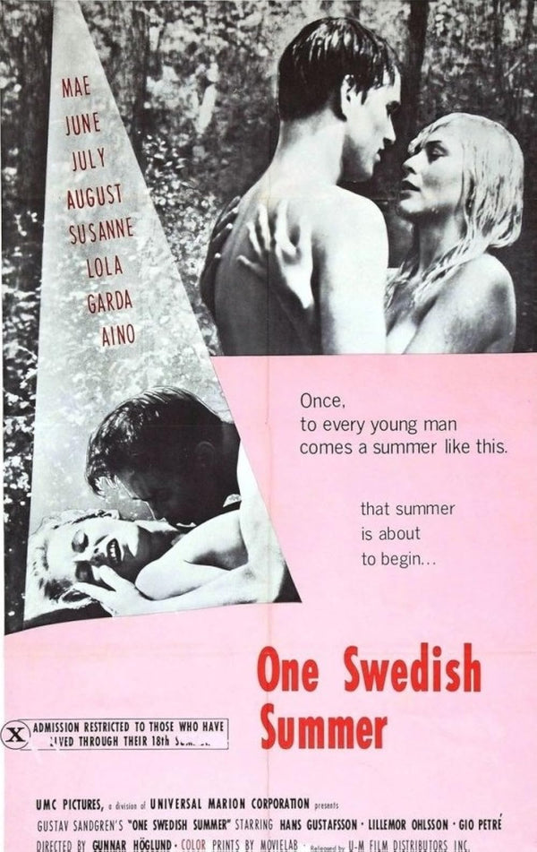 One Swedish Summer (1968) - A Charming Comedy-Drama-Romance Film Movie Poster | Film Wall Art Print
