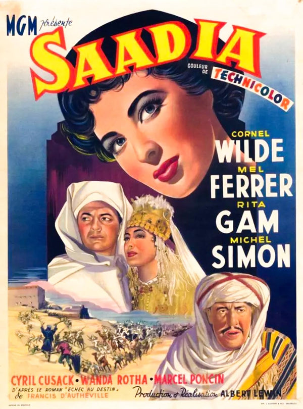 Saadia (1953) - Classic Adventure Drama Film Poster Movie Poster | Film Wall Art Print