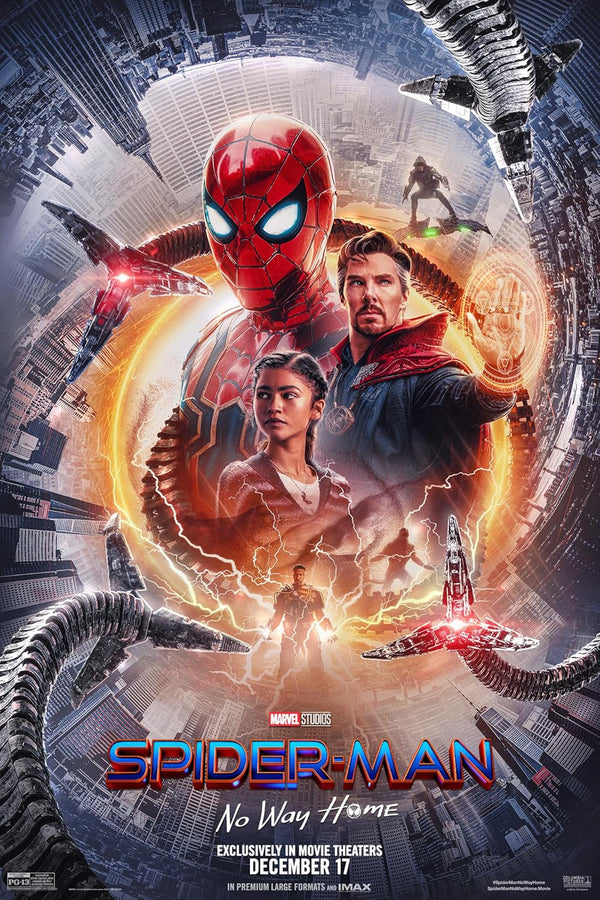 Spider-Man: No Way Home (French) 2021 Action Adventure Fantasy Movie Poster | Film Wall Art Print