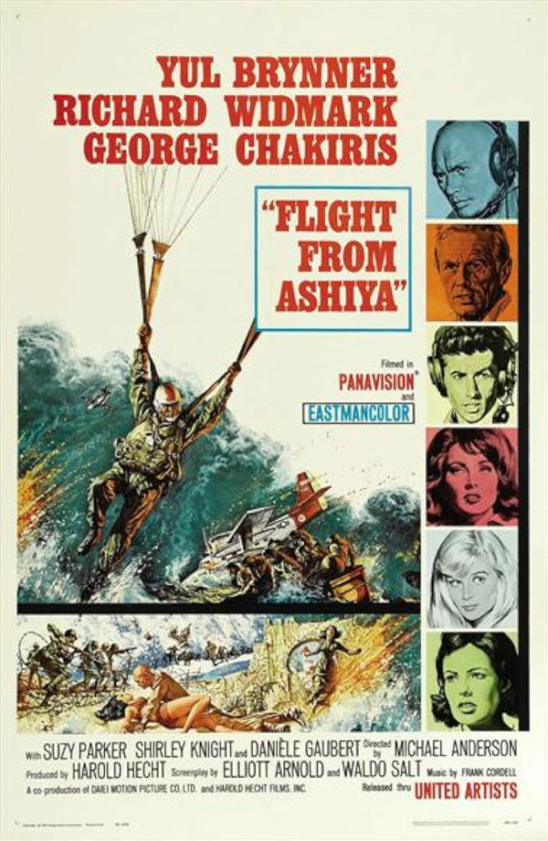 Flight from Ashiya (1964) - Classic Adventure Romance Drama Film Movie Poster | Film Wall Art Print