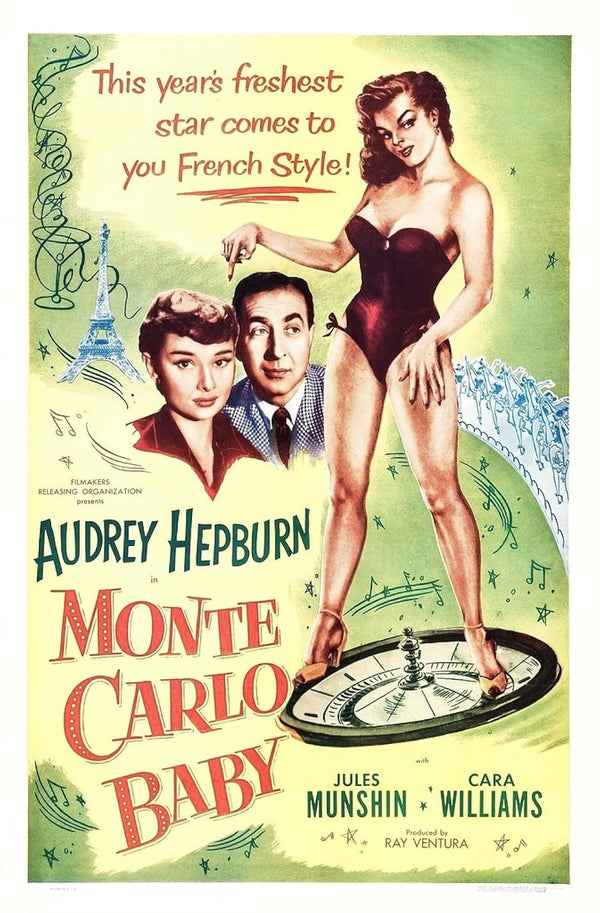 Monte Carlo Baby (1953) - Classic Comedy Poster Movie Poster | Film Wall Art Print