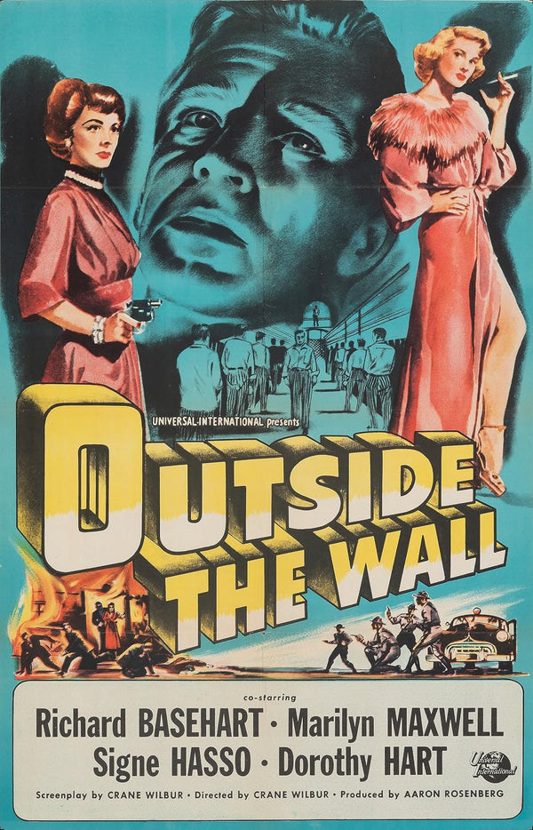 Outside The Wall (1950) – Classic Crime Drama Film-Noir Poster Movie Poster | Film Wall Art Print