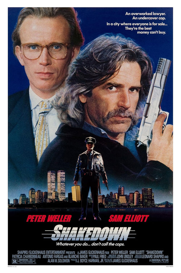 Shakedown (1988) - Action Crime Drama Movie Poster Movie Poster | Film Wall Art Print