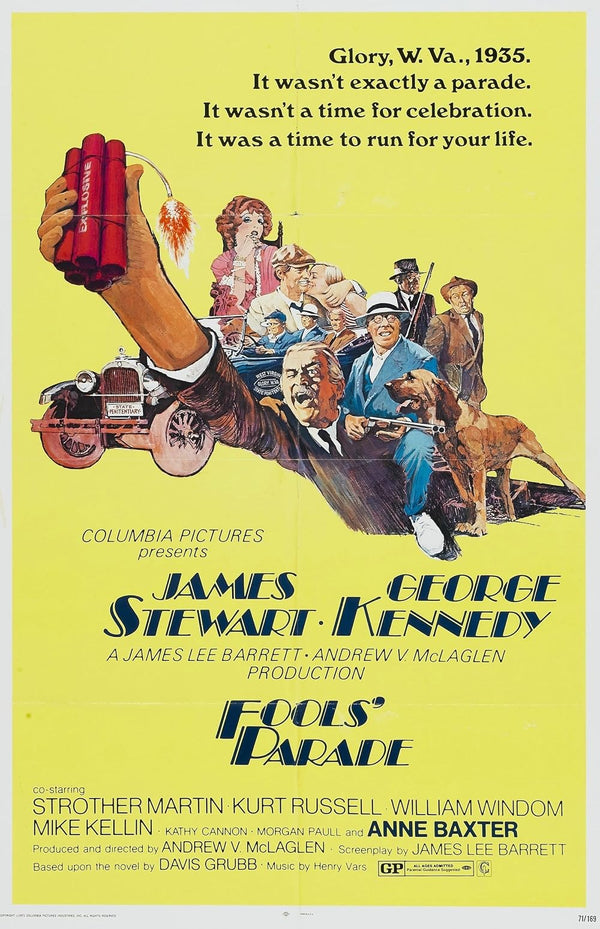 Fools' Parade (1971) – A Hilarious Drama Thriller Movie Poster | Film Wall Art Print