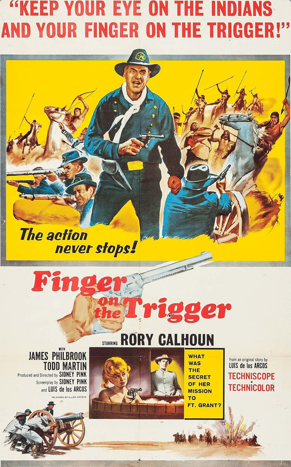 Finger On The Trigger (1965) - Classic Western Drama Movie Poster Movie Poster | Film Wall Art Print