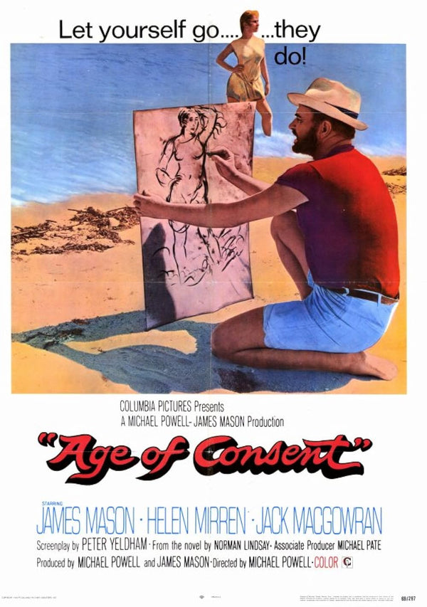 Age of Consent (1969) - Comedy, Drama, Romance Movie Poster Movie Poster | Film Wall Art Print