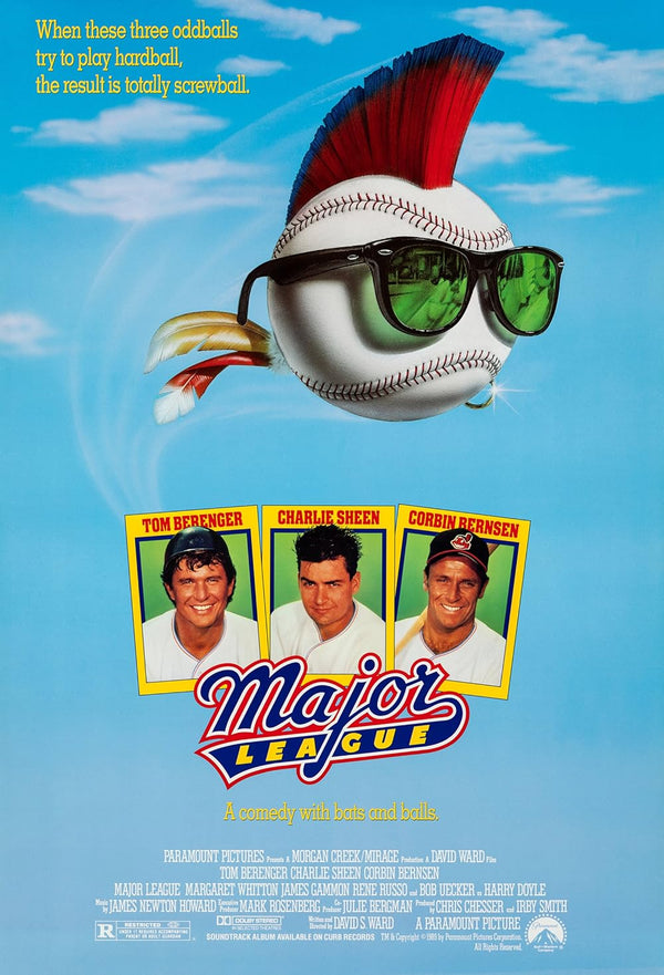 Major League Movie Poster - Classic Baseball Comedy Film Art Movie Poster | Film Wall Art Print